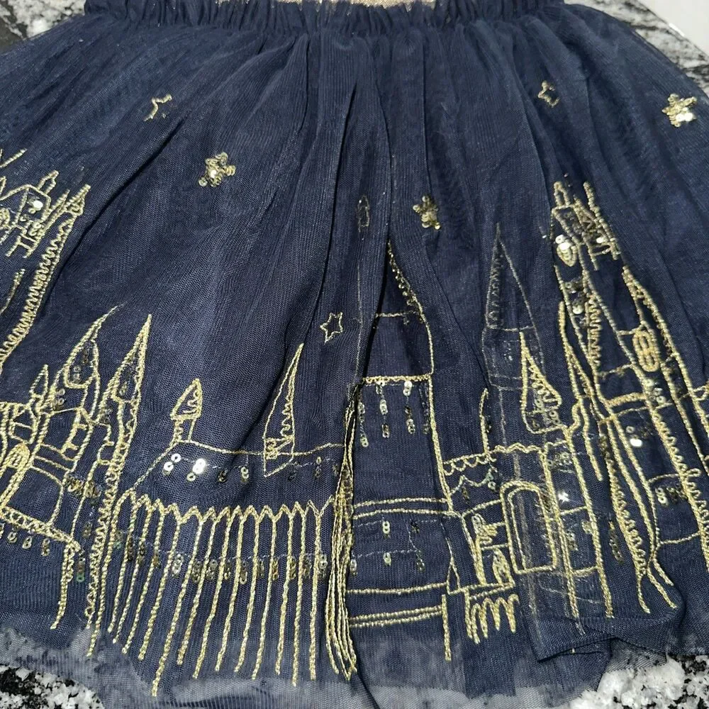 Mini Boden Hogwarts Embroidered Skirt Harry Potter Collection 4 5 New with Tags